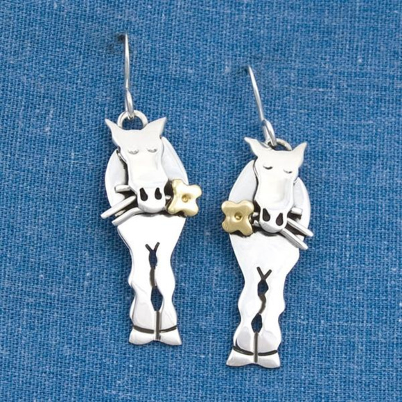 Jewelry - Picked For You Brass and Silver Earrings